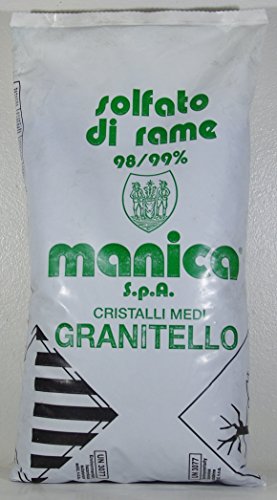 solfato de cobre granitello 98 - 99% de Purezza de unidades de 5 kg