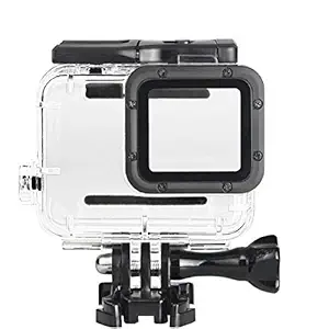 Action Pro 45M Waterproof Housing Compatible with GoPro Hero 7/6/5 with Lens Cap (Transparent 1)
