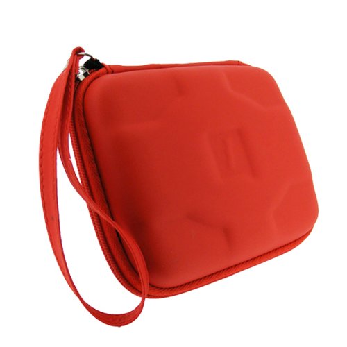 igadgitz Rot EVA Hart Tasche Schutzhülle für Western Digital My Passport Ultra, Ultra Metal, Air, Mac, X & WD Elements 500GB 1TB 2TB 3TB Tragbare Externe Festplatte Etui Case Cover - 3