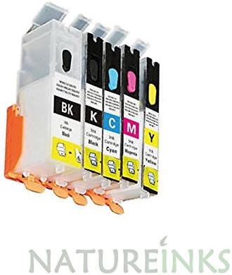 5 compatible empty PG550 CLI551 refill refillable ink cartridges to replace the original Non-OEM Canon PGI550BK CLI551BK CLI551C CLI551M CLI551Y pixma for Canon Pixma IP7250 iX6850 iP8750 MX925 MX725 MG7150 MG6450 MG5550 MG6350 MG5450 iX6850 iP8750 printers by Natureinks