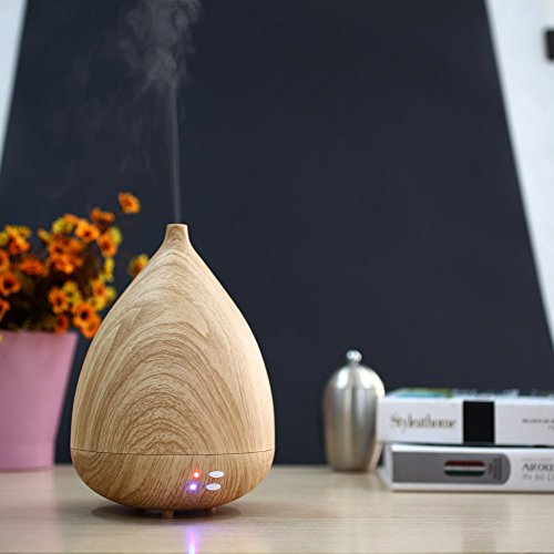 amzdeal Aroma Diffuser Ultraschall Luftbefeuchter 7 Farbwechsler 12W 280ml für Beauty-Salon, Spa, Yoga, Schlafzimmer, Wohnzimmer, Konferenzraum - 2