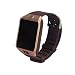 Produktbild LayOPO dz09 Smartwatch, Bluetooth Multifunktions Armbanduhr für Android & iOS Smartphones mit Antiverlust, Kamera, Sim-Slot Gold