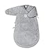 Baby Boum Unisex Baby 60cm Long Super Car Seat Sleeping Bag with Arms and Scratch Mitts Warm Grey 0-3 Months