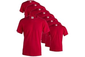 Publiclick Camisetas Lote (Pack 5) Unidades Keya, Camisetas Algodón 150gr Disponibles 13 Colores Diferentes