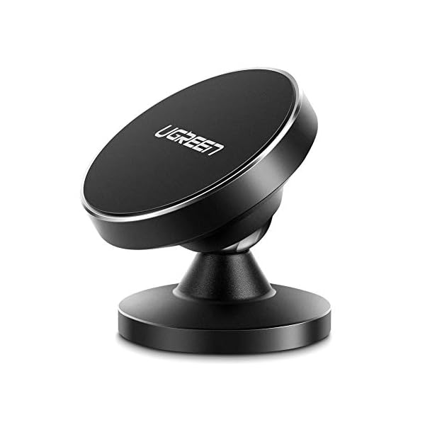 UGREEN Autohalterung Handy Halterung Magnet Auto Halterung 360 Grad Armaturenbrett KFZ Halterung unterstützt für iPhone X/11 Pro/8/8 Plus/7/7Plus, Samsung Galaxy S10/S9/S8/S7/J5/J7/A5, Navi usw.