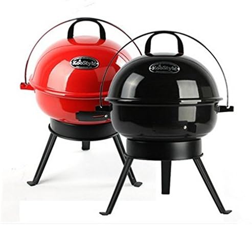 Nola Sang Portable Outdoor Barbecue Grill Easy Assemble Charcoal BBQ Stove Stainless Steel Oven Easy Cleaning , Black