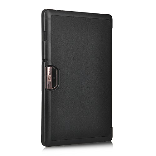 Acer Iconia Tab 10 A3-A40 hülle, IVSO® Ultra Schlank Superleicht Ständer Slim Leder zubehör Schutzhülle für Acer Iconia Tab 10 A3-A40 Tablet-PC perfekt geeignet, Smart Cover-Schwarz - 6