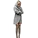 Produktbild Strickjacke Damen,LMMVP Frauen Langer Mantel Jacke Windbreaker Parka Outwear Strickjacke Mantel (XL, Dark Gray)