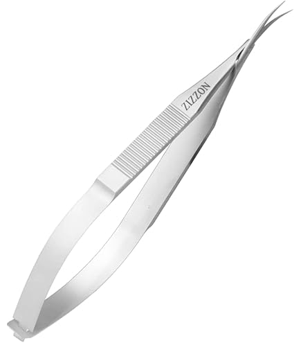 Extra Feine Nagelhautschere Aus Edelstahl - Für Präzise Nagelhaut- & Augenbrauenkorrektur Mit Gerader Spitze | 9,7 Cm / 3,8 Zoll