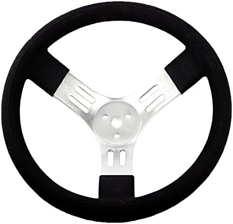 STR Aluminium Steering Wheel Lightweight ideal for Racing - BRISCA F2 Autograss, Oval Racing (Silver, 13")