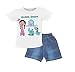 Luke and Lilly Chhota Bheem Printed Round Neck Cotton T Shirts and Chambray Shorts RS.449.00