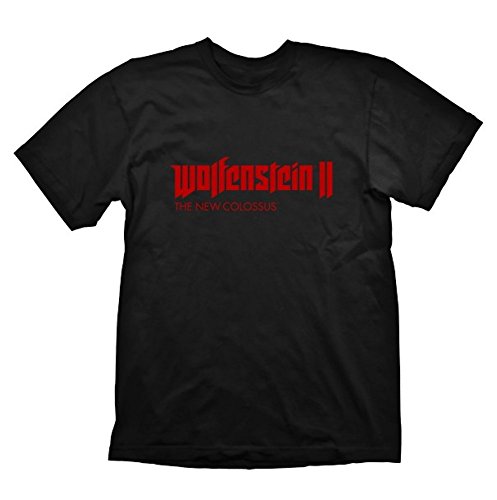 Preisvergleich Produktbild Wolfenstein 2 - Logo - Shirt / Schwarz / 100 % Baumwolle , Größe:M