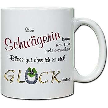 Shirtinstyle Kaffeetasse „Beste Schwägerin Der Welt“ – 330 Ml, Keramik, Spülmaschinenfest, Beidseitig Bedruckt