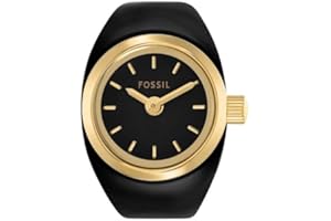 Fossil Montre Ring pour Femmes, Mouvement à Quartz à Deux Aiguilles avec Bracelet en Acier Inoxydable