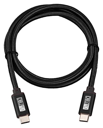 USB C Kabel auf USB 3.0 Typ C 3 Meter lang Ladekabel Nylon Textilkabel Datenkabel für USB 3.1 Computer und Smartphones wie MacBook Pro 2016, Nexus 5X, 6P, OnePlus 2, OP 3, HTC 10 und viele mehr – SCHWARZ - 2