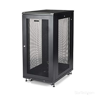 StarTech.com Rack serveur 24U - Armoire serveur avec une profondeur de 31" - Coffret réseau - Baie de brassage 24U (RK2433BKM)