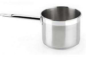 BRA Profesional | Pot à Lait, 16 cm, Acier Inoxydable 18/10, Compatible Tous Feux Dont Induction
