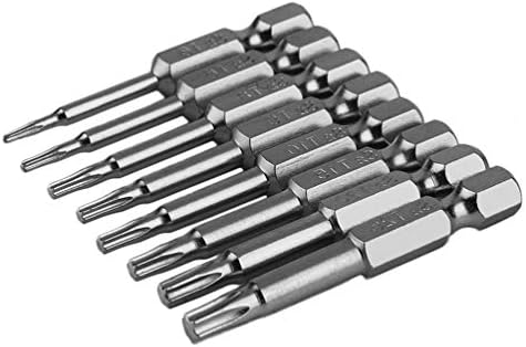 8Pcs Professional and Practical Magnetic Torx Screwdriver Bits Set Electric Screwdriver 50mm Length Best Tool