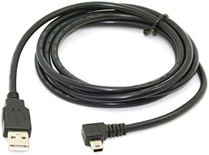 chenyangMini USB Cable USB 2.0 Male to Mini USB 5 Pin Male 90 Degree Left Angled Charging Data Transfer Extension Cable 1.8M