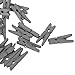 Produktbild Mini Holz Clip, 50 PCS 25 mm Mini Holz Foto Papier Peg Wäscheklammer Kleidung Pin Clips von Sunshine D – 1 Dekoration Karten Notizen Memo Wäscheklammern Clips, grau
