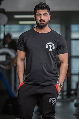 Muscle Works Gym T-shirt Training Shirt Black aesthetic Fit