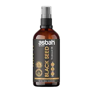 Asbah Natural Cold Press Black Seed Oil for Skin, Hair, Beard, Body, Hand and Foot, 300 ml, Hair Growth & Anti hair fall hair oil