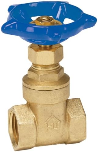 Homewerks 170-2-112-112 No-Lead Gate Valve, Female Thread x Female Thread, Brass, 1-1/2-Inch