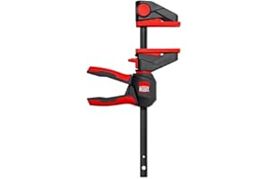 BESSEY Einhandzwinge mit drehbarem Griff EZ360M-30, Spannweite 300 mm Ausladung 60 mm, einfaches Überkopfarbeiten, Innovativer 360° Dreh-Mechanismus, Gewicht 0,48 Kg