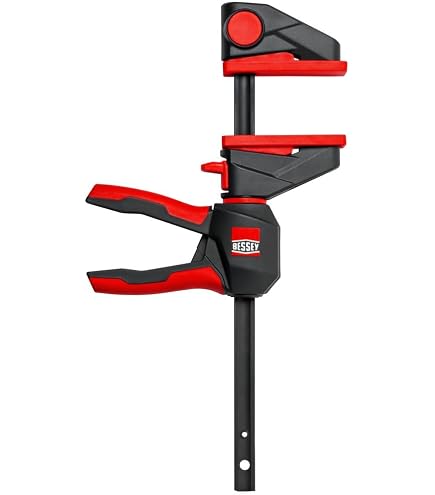 Bessey DHCC-6 6-Inch Double-Headed C-Clamp – Light Duty Clamping For Hobbies, Crafts & Light Trades – Non-Marring Pads