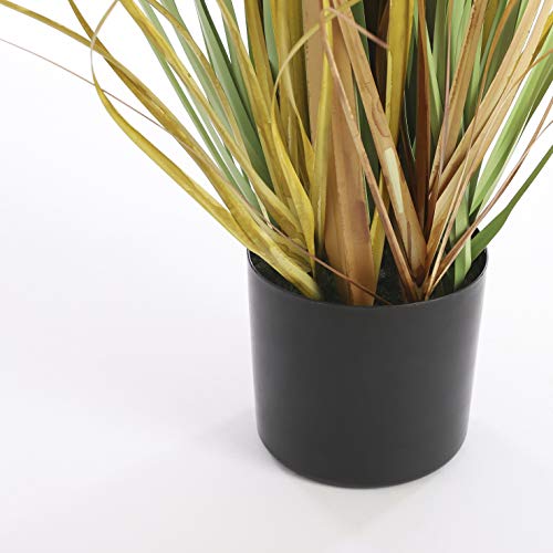 Mica decorations 930590 Federgras Foxtail Weiss in Topf – h81xd45cm Kunstpflanze, PVC, Weiß, 45 x 45 x 81 cm - 3