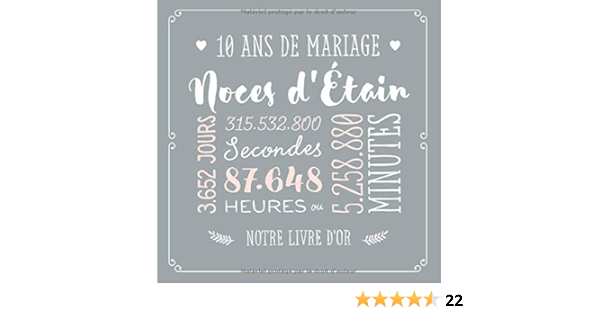 Imaginativo Temporario Modish Cadeau De 10 Ans De Mariage Amazon Sunstorage Pt