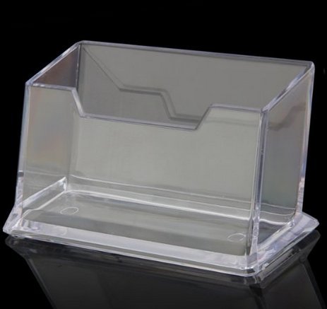 Arpoador transparent Einfache Gitter Office Desktop Visitenkartenhalter Fall Display Box