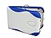 FoxHunter Luxury Portable Lightweight Massage Table Beauty Couch Therapy Bed Folded 3 Section Aluminium Frame White Blue with Headrest Armsupport Carrying Bag