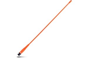 HYS 771N BNC 2m/70cm antenne 15,6 Pouces UHF/VHF Antenne Compatible avec 144/430 MHz Cobra Midland Uniden Portable Portable BNC Walkie Talkie (Orange)