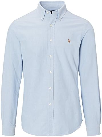 Ralph Lauren .. Casual Oxford Shirt. Custom Fit (Blue, M)