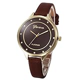 Chenang Damen Klassik Armbanduhr,flach Slim Uhr,Klein Damen-Uhren Retro Analog Quarz,Damen Analog Quarz Armbanduhr mit Elegant Ø38mm