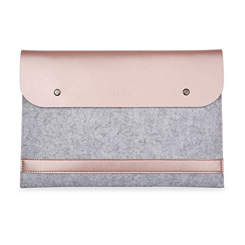 GENORTH   13 3 Zoll MacBook Air   MacBook Pro Retina Display Laptop H  lle Tasche Wasserdichte Mikrofaser PU Doppel Magnet Lock  13 Zoll  Double Magne