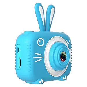 Kids Digital Camera Rechargeable with 2.0 Inch 1080P IPS Screen 32GB Memory Card Lens Child Camcorder Gift for Age 3-10 Kids (Blue)