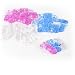 30 KAM Plastic Clips Mam Baby Pacifier Soother Holder Great Baby Gift T-shaped Plastic Badge Clips for making Dummy Clips Straps (Clear(10pcs)+Blue(10pcs)+Pink(10pcs))