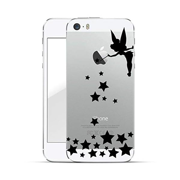 finoo | iPhone SE Hard Case Handy-Hülle mit Motiv | dünne stoßfeste Schutz-Cover Tasche in Premium Qualität | Premium Case für Dein Smartphone| Fee zaubert Sterne