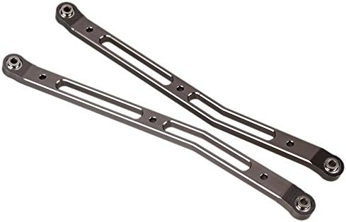 Yiguo 2pcs Aluminium Alloy AX31007 Rear Upper Chassis Linkage Link for 1:10 Axial Yeti Rock Racer 90026 Climbing RC Car Titanium