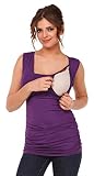 Happy Mama. Women's Maternity Nursing Top Stretch Sleeveless Tunic 10-18. 371p
