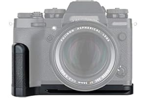 IMPULSFOTO JJC Kameragriff Kompatibel mit Fujifilm X-T3, X-T2 Verbesserte Handhabung ausreichende Auflagefläche, Arca Swiss kompatibel mit Stativgewinde, Schneller Zugriff auf Batteriefach - HG-XT3
