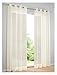 Produktbild heine home Dekostore fein strukturierte und leicht transparent mit Ösen in Creme (Gr. 4 = 245/135 cm)