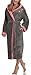 Produktbild L&L Damen Bademantel mit Kapuze LL0030 (Onyx/Grape, S)