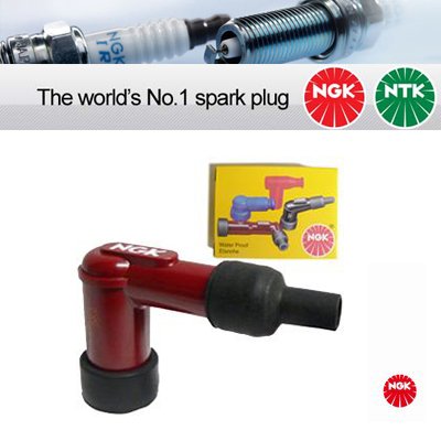 Preisvergleich Produktbild 1x NGK Resistor Zündkerzen Kappe LB05F Rot (8854)