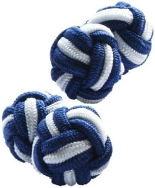 Mens Knot Rope Cotton Silk Elastic Shirt Cufflinks Cuff Fastener