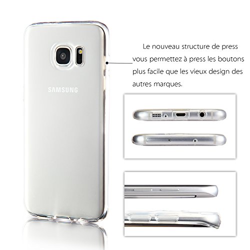 Funda para Samsung Galaxy S7 Edge extremamente fina resistente a ara azos con parachoques de gel TPU cubierta suave y protectora de silicona transparentetransparente transparente reviews Funda para Samsung Galaxy S7 Edge extremamente fina resistente a ara azos con parachoques de gel TPU cubierta suave y protectora de silicona transparentetransparente transparente