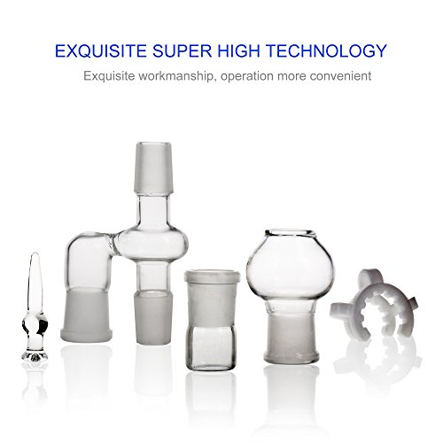 REANICE BOX 1-PACK Titan Nail 10mm/14mm/18mm Nail und weiblich Bong Percolator Rig + 3-PACK Non Stick Silikon Wachs Dab Boxcontainer+ 1-PACK Öl Wachs Carving Tools Edelstahl + 2-PACK-Antihaft-Silikon-Matte-Pad + 1-PACK Zubehör Glas Bong 18.8mm Weibliche + 1-PACK Zubehör Glas Bong Filter glas wasser bong - 3