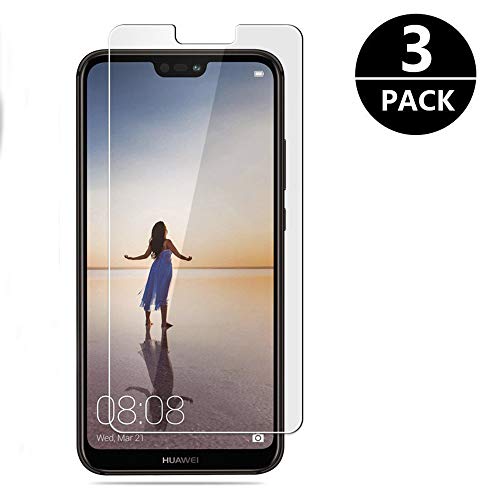Modoca [3-Pack Protector Pantalla Huawei P20 Lite, Cristal Templado P20 Lite [Cobertura Máxima] Protector Vidrio Templado para Huawei P20 Lite
